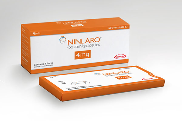 Ninlaro is a proteasome inhibitor drug approved in combination with lenalidomide and dexamethasone for the treatment of multiple myeloma.