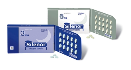 Silenor (doxepin) is a tricyclic antidepressant indicated for the treatment of insomnia