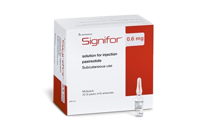 Signifor is a somatostatin analogue indicated for the treatment of patients with Cushing's disease for whom surgery has failed. 